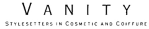 V A N I T Y STYLESETTERS IN COSMETIC AND COIFFURE Logo (IGE, 08.08.1988)
