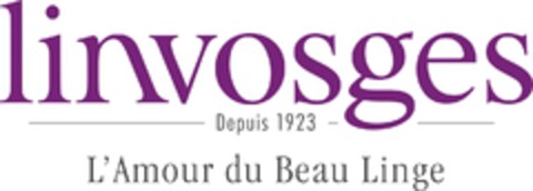 linvosges Depuis 1923 L'Amour du Beau Linge Logo (IGE, 05/15/2017)