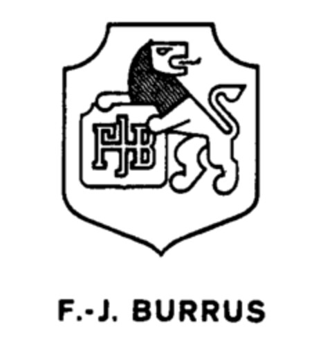 FJB F.-J. BURRUS Logo (IGE, 01/05/1981)