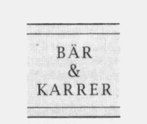 BäR & KARRER Logo (IGE, 02.02.1996)