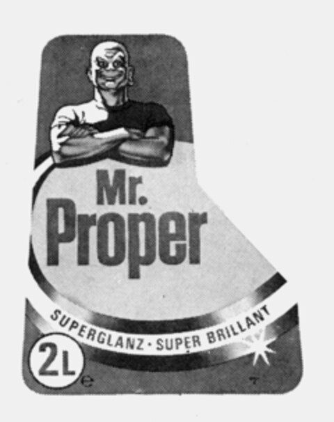 Mr. Proper SUPERGLANZ SUPER BRILLANT Logo (IGE, 16.08.1983)