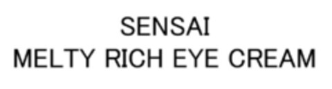 SENSAI MELTY RICH EYE CREAM Logo (IGE, 10.11.2020)