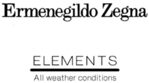 Ermenegildo Zegna ELEMENTS All weather conditions Logo (IGE, 13.03.2007)