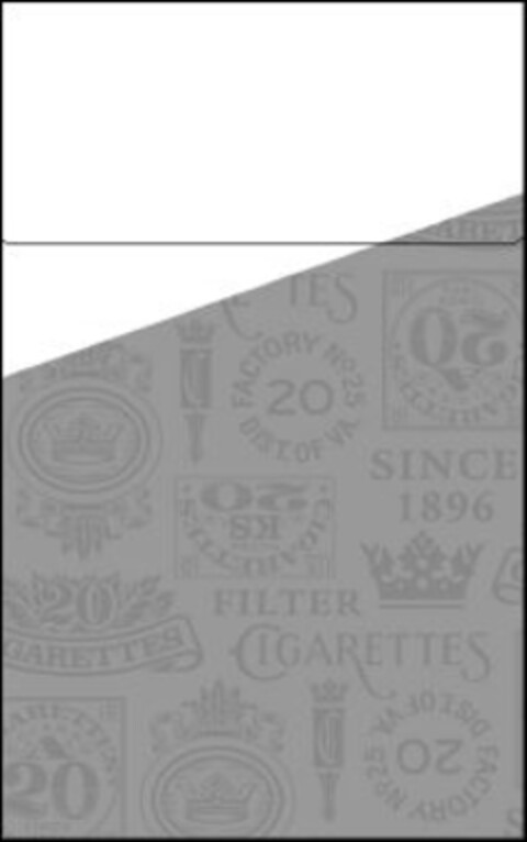 ES 20 FACTORY N° 25 DIST. OF VA. 20 SINCE 1896 20 CIGARETTES 20 GARETTES FILTER CIGARETTES A 20 20 FACTORY N° 25 DIST. OF VA. Logo (IGE, 25.04.2017)