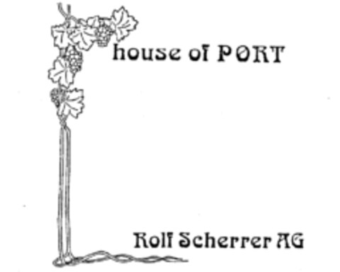 house of PORT Rolf Scherrer AG Logo (IGE, 24.04.1987)