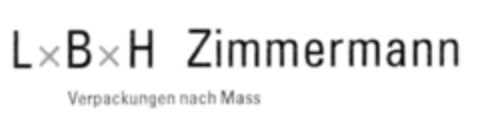 L x B x H Zimmermann Verpackungen nach Mass Logo (IGE, 24.11.2000)