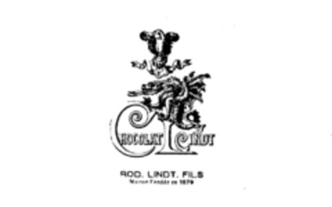 CHOCOLAT LINDT ROD. LINDT. FILS Maison Fondée en 1879 Logo (IGE, 17.05.1978)