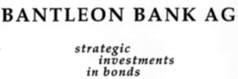 BANTLEON BANK AG strategic investments in bonds Logo (IGE, 09.08.2000)