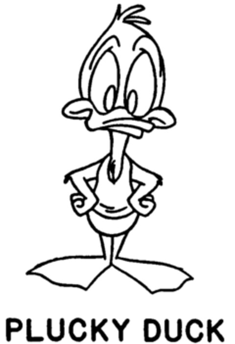 PLUCKY DUCK Logo (IGE, 11.01.1990)