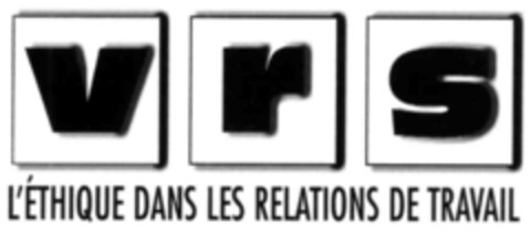 VrS L' ÉTHIQUE DANS LES RELATIONS DE TRAVAIL Logo (IGE, 29.01.2001)