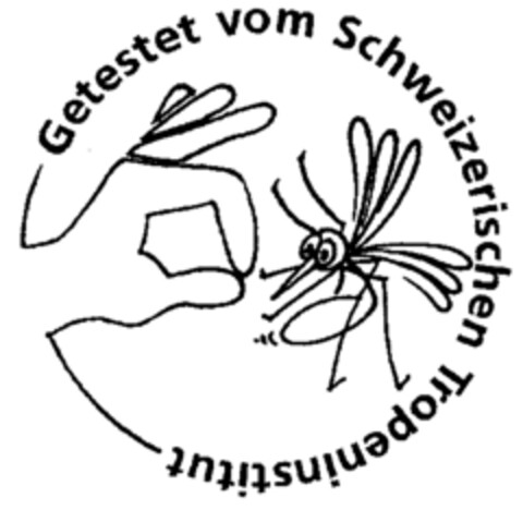 Getestet vom Schweizerischen Tropeninstitut Logo (IGE, 14.02.1997)