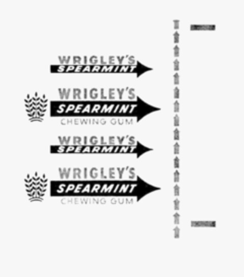WRIGLEY'S SPEARMINT Logo (IGE, 12.08.1982)