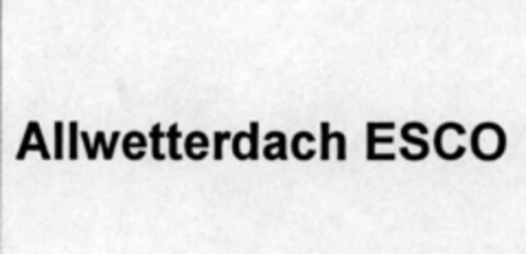 Allwetterdach ESCO Logo (IGE, 06/29/1999)