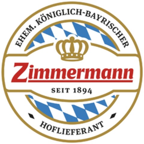 EHEM. KÖNIGLICH-BAYRISCHER Zimmermann SEIT 1894 HOFLIEFERANT Logo (IGE, 10.10.2019)