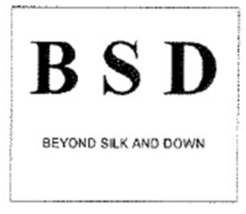 BSD BEYOND SILK AND DOWN Logo (IGE, 09/04/2007)