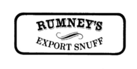 RUMNEY'S EXPORT SNUFF Logo (IGE, 08/17/1976)