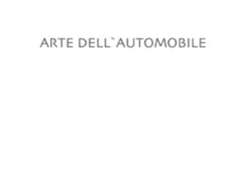 ARTE DELL'AUTOMOBILE Logo (IGE, 01/25/2020)