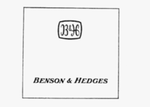 B&H BENSON & HEDGES Logo (IGE, 24.06.1982)
