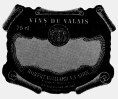 VINS DU VALAIS ROBERT GILLARD SA SION Logo (IGE, 12/21/1994)