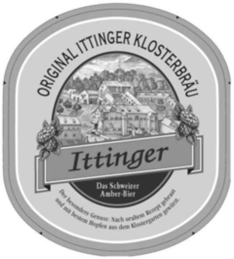 Ittinger ORIGINAL ITTINGER KLOSTERBRÄU Das Schweizer Amber-Bier Logo (IGE, 27.03.2007)