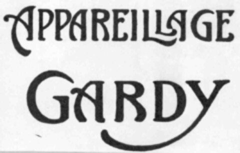 APPAREILLAGE GARDY Logo (IGE, 10.12.1973)