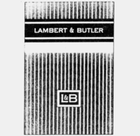 LAMBERT & BUTLER Logo (IGE, 12/01/1992)