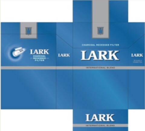 LARK CHARCOAL RECESSED FILTER INTERNATIONAL BLEND Logo (IGE, 07/13/2009)