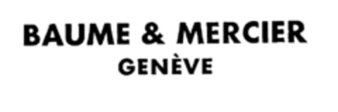 BAUME & MERCIER GENÈVE Logo (IGE, 21.04.1980)