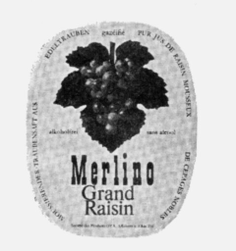 Merlino Grand Raisin Logo (IGE, 03.07.1986)