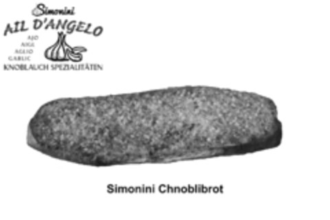 Simonini AIL D'ANGELO AJO AIGL AGLIO GARLIC KNOBLAUCH SPEZIALITÄTEN Simonini Chnoblibrot Logo (IGE, 08.11.2017)