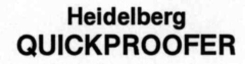 Heidelberg QUICKPROOFER Logo (IGE, 09/29/1999)