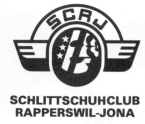 SCRJ SCHLITTSCHUHCLUB RAPPERSWIL-JONA Logo (IGE, 16.08.2000)