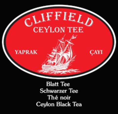 CLIFFIELD CEYLON TEE YAPRAK CAYI Blatt Tee Schwarzer Tee Thé noir Ceylon Black Tea Logo (IGE, 13.02.2023)