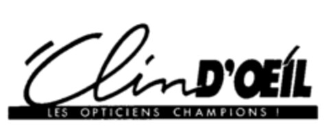 Clin D'OEIL LES OPTICIENS CHAMPIONS Logo (IGE, 08/24/1988)