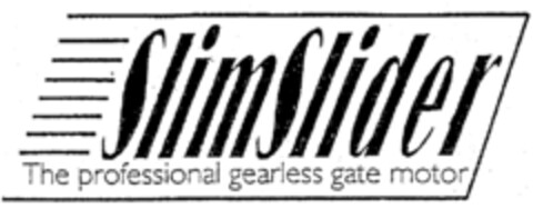 SlimSlider The professional gearless gate motor Logo (IGE, 01.09.1997)