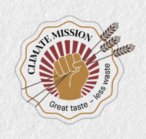CLIMATE MISSION Great taste - less waste Logo (IGE, 20.05.2021)