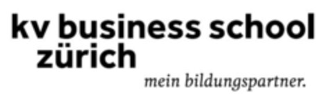 kv business school zürich mein bildungspartner. Logo (IGE, 27.06.2018)