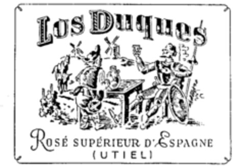 LOS Duques ROSé SUPéRIEUR D'ESPAGNE (UTIEL) Logo (IGE, 28.06.1988)