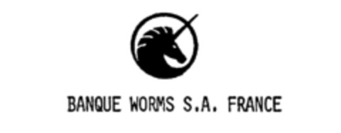 BANQUE WORMS S.A. FRANCE Logo (IGE, 11/27/1986)