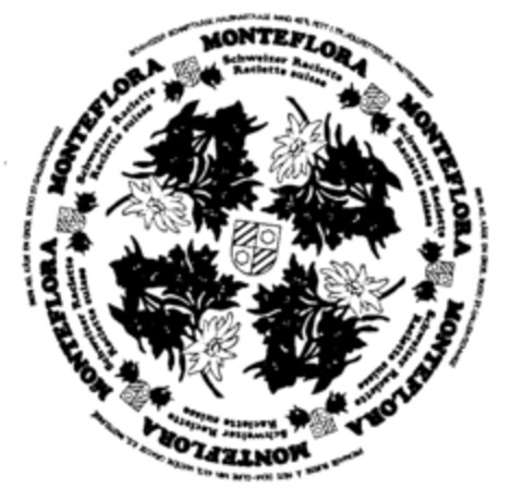 MONTEFLORA Schweizer Raclette Raclette suisse Logo (IGE, 03.11.1988)