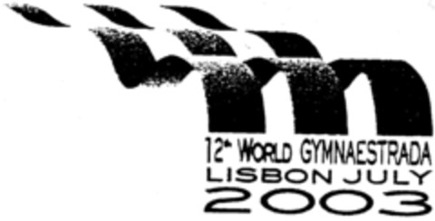 12th WORLD GYMNAESTRADA LISBON JULY 2003 Logo (IGE, 09.12.1998)