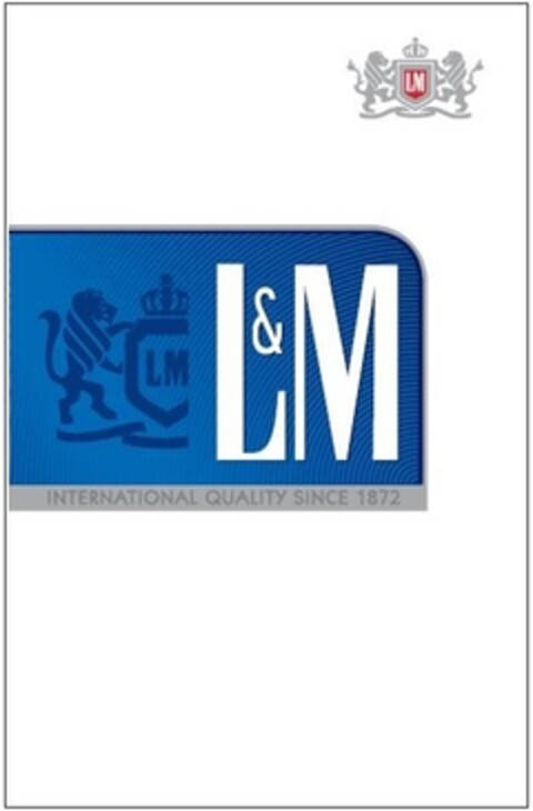 LM L&M INTERNATIONAL QUALITY SINCE 1872 Logo (IGE, 09/23/2011)