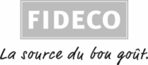 FIDECO La source du bon goût. Logo (IGE, 11/08/2007)