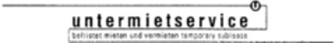 U - Untermietservice befristet mieten und vermieten temporary sublease Logo (IGE, 23.12.1997)