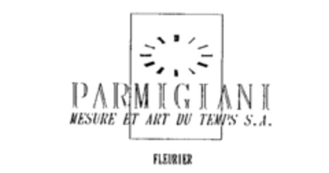 PARMIGIANI MESURE ET ART DU TEMPS S.A. FLEURIER Logo (IGE, 12.11.1991)