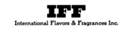 IFF International Flavors & Fragrances Inc. Logo (IGE, 10.06.1982)