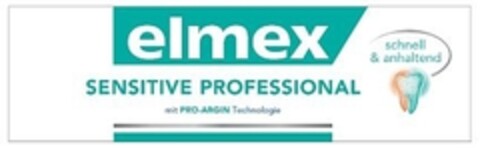 elmex SENSITIVE PROFESSIONAL mit PRO-ARGIN Technologie schnell & anhaltend Logo (IGE, 01/15/2010)