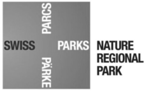SWISS PARKS PARCS PÄRKE NATURE REGIONAL PARK Logo (IGE, 29.11.2010)