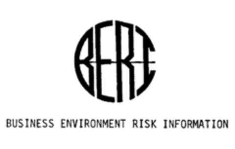 BERI BUSINESS ENVIRONMENT RISK INFORMATION Logo (IGE, 02.02.1982)