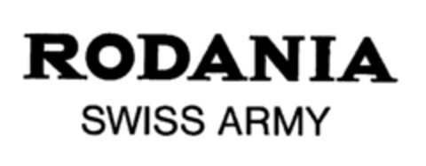 RODANIA SWISS ARMY Logo (IGE, 30.03.1984)